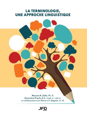cover image of La terminologie, une approche linguistique